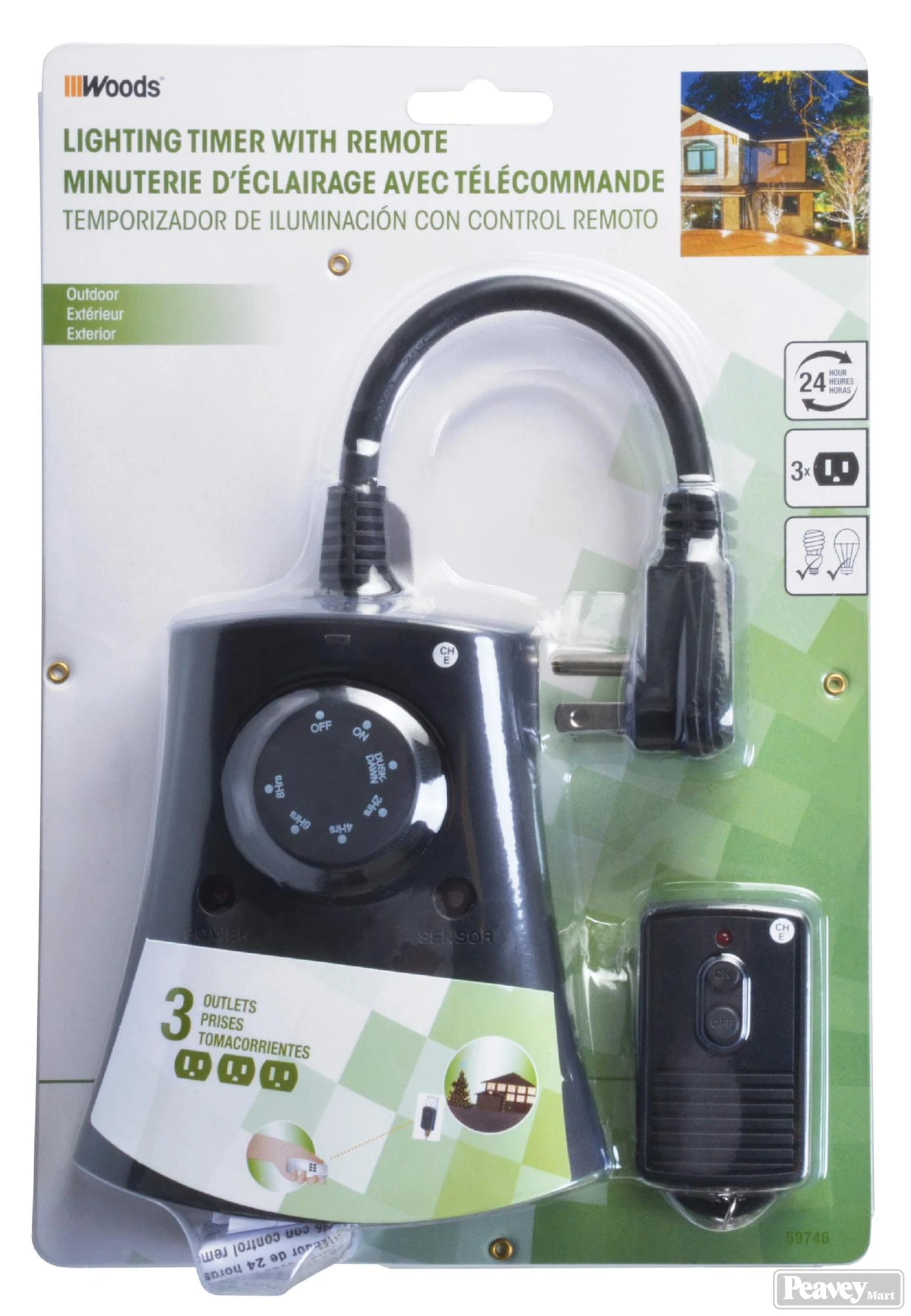 Timer Mechanical Remote 3 Outlet 3 Timer Mechanical Remote 3 Outlet