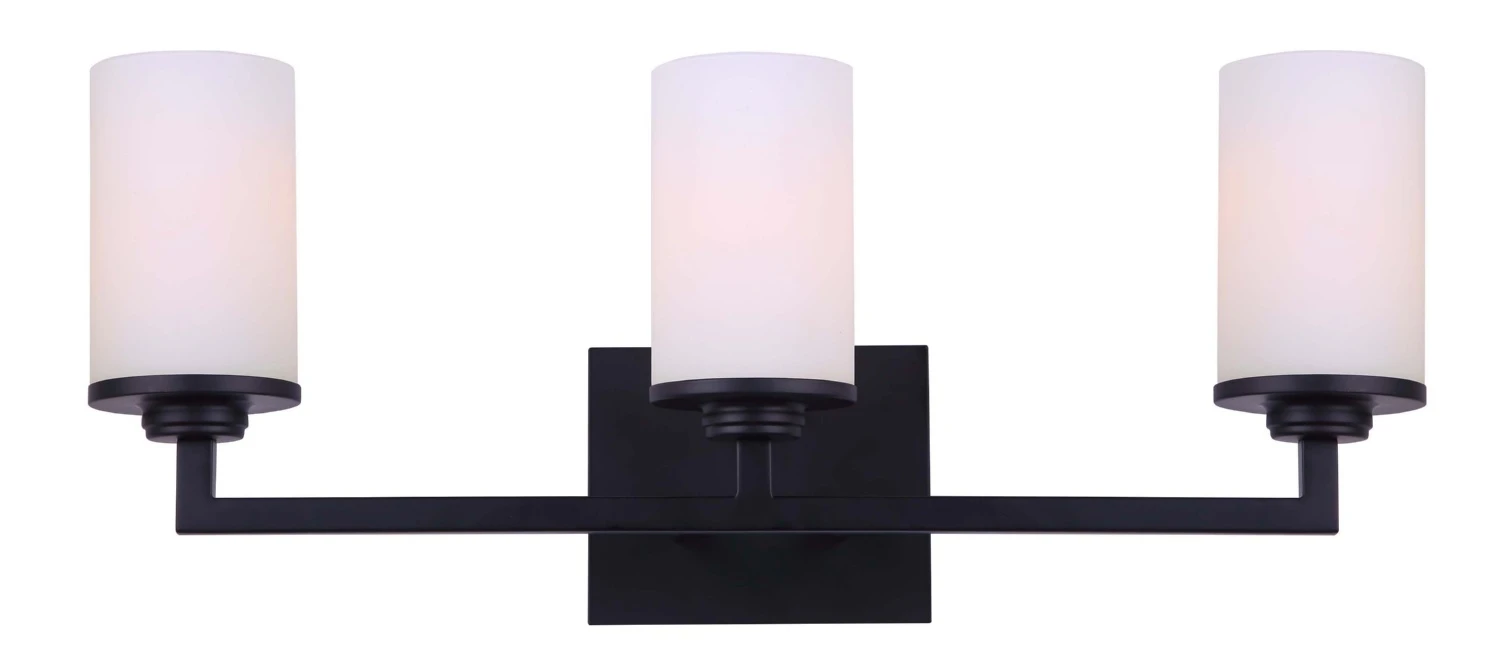 Canarm Terrace 3-Bulb Light Fixture- Matte Black 3 Canarm Terrace 3-Bulb Light Fixture- Matte Black