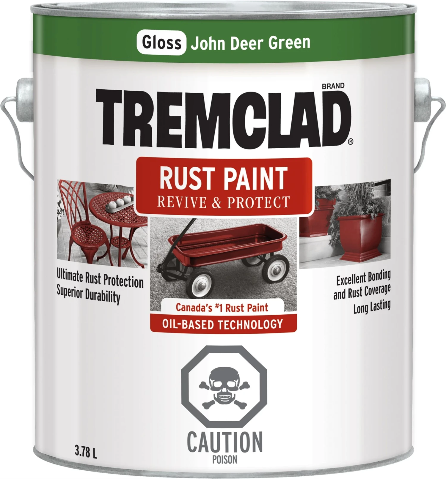Rust-Oleum Tremclad Rust Paint John Deere Green 3.78L 3 Rust-Oleum Tremclad Rust Paint John Deere Green 3.78L