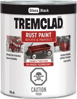 Rust-Oleum Tremclad Rust Paint Gloss Black 946ml