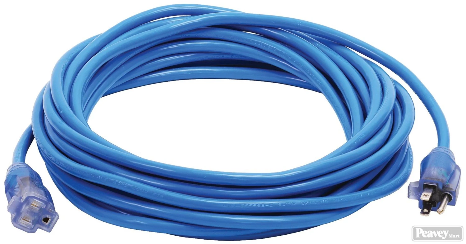 Pro Glo 35' 14/3 Extension Cord- Blue 3 Pro Glo 35' 14/3 Extension Cord- Blue