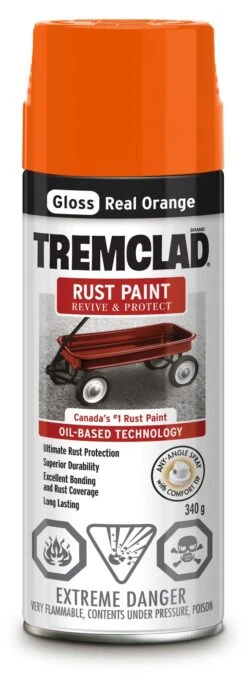 Rust-Oleum Tremclad Rust Paint Real Orange 340G