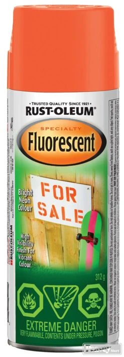 Rust-Oleum Spray Paint Fluorescent Red Orange 312g