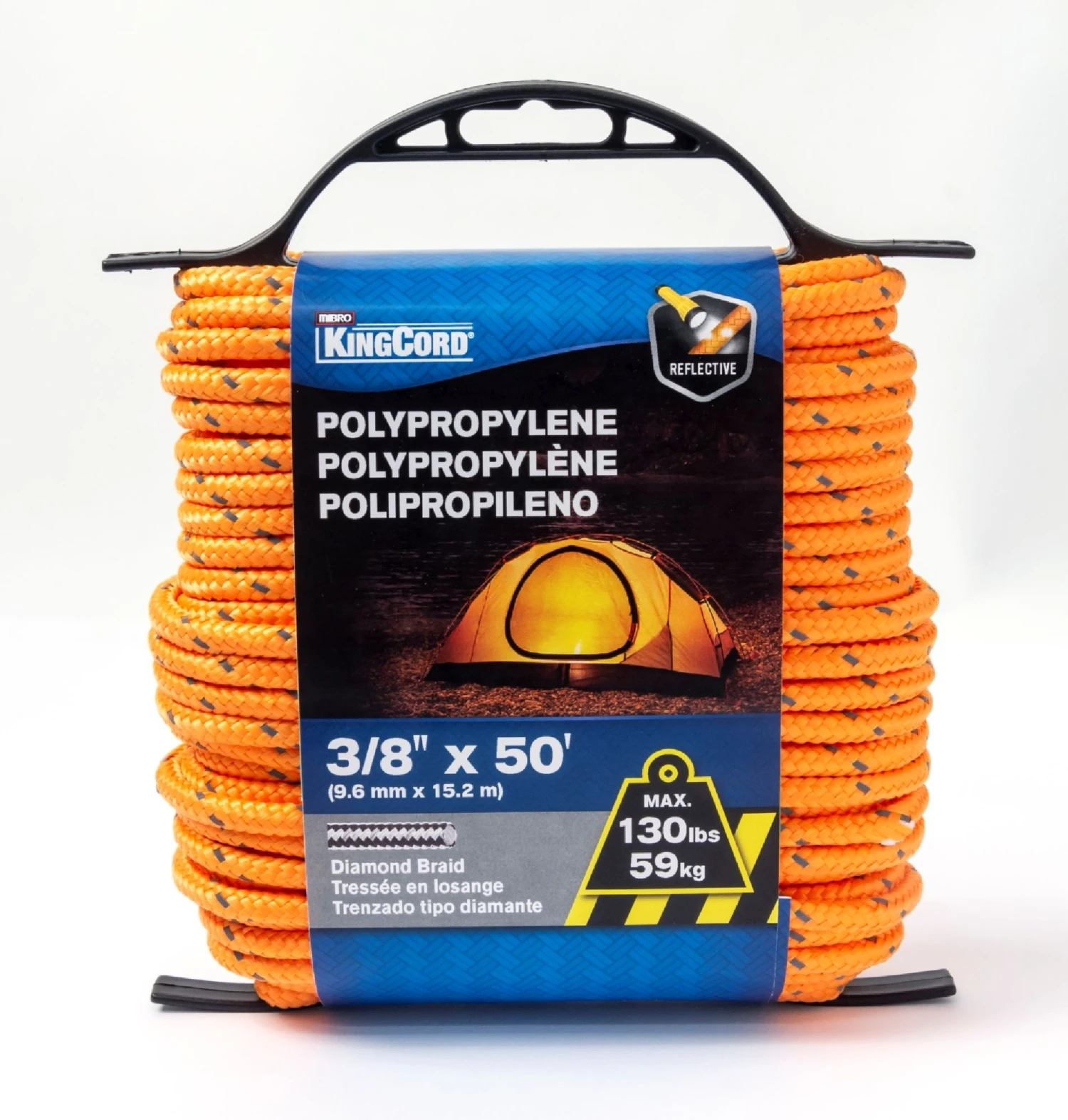 3/8" X 50' PP DB REFLECTIVE ORANGE 4 3/8" X 50' PP DB REFLECTIVE ORANGE - Image 2