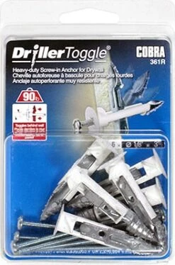 Cobra 361R Driller Toggle 1/8" X 3", Pack 6