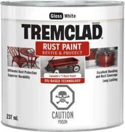 Rust-Oleum Tremclad Rust Paint Gloss White 237ml