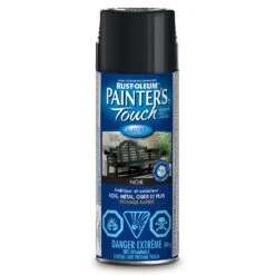 Rust-Oleum Painters Touch Spray Paint Black Gloss 340g