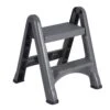 RUBBERMAID 2 STEP FOLDING STEP STOOL - GREY -Home Improvement Store 9dfe6cef 4807 4628 8fd3 2a5ac8391b97