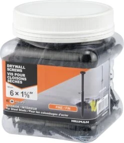 750Ml Jar 6 X 1 5/8" Fine Drywall Screws