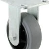 Caster 5" X 2" Rigid Grey Tpr