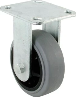 Caster 5" X 2" Rigid Grey Tpr