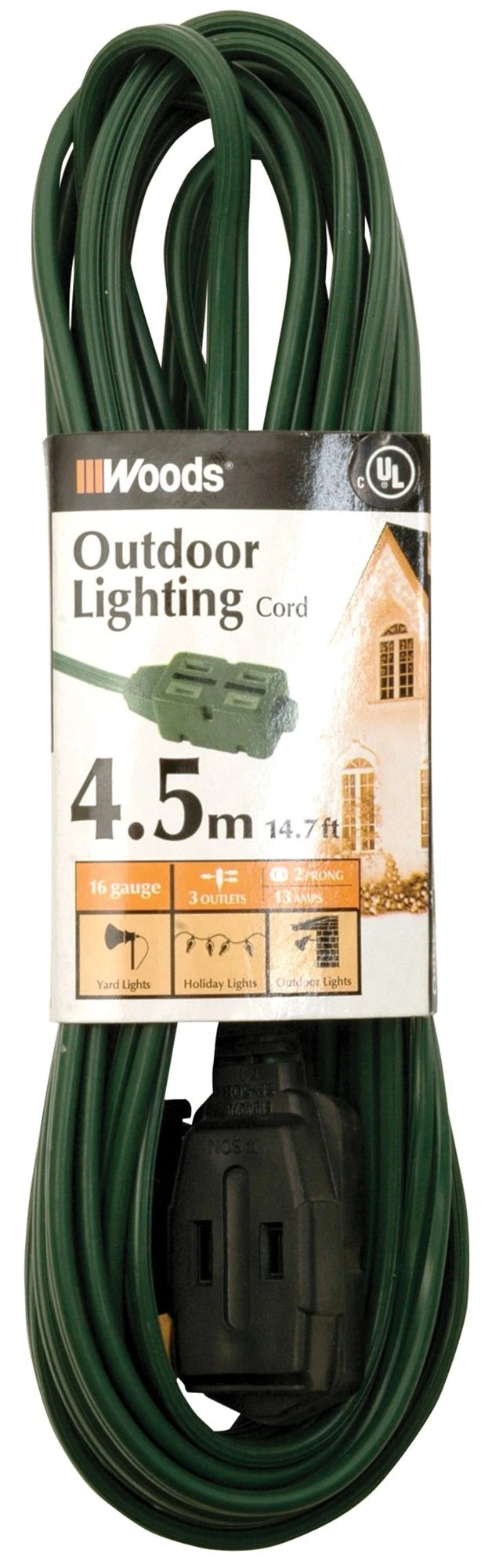 EXTCORD OUTDR 4.5M 16/2 GRN 3 EXTCORD OUTDR 4.5M 16/2 GRN