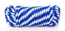 3/8"x50' PP SMOOTH-BLU/WHT - HANK