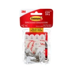 3M Command Wire Hooks Value Pack, Small, Clear, 9 Hooks 12 Small Strips -Home Improvement Store ae46a283 7247 4adb be64 b3e648f08dc5