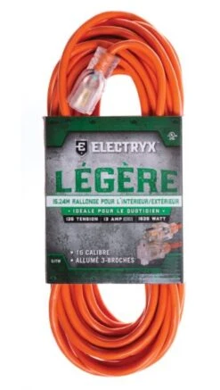 50' 16/3 Extension Cord