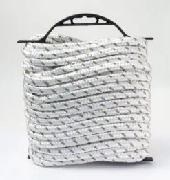 3/8"X50' POLYESTER DB WHITE/GRAY