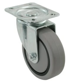 4-Inch Thermoplastic Swivel Caster, 250-lb Load Capacity