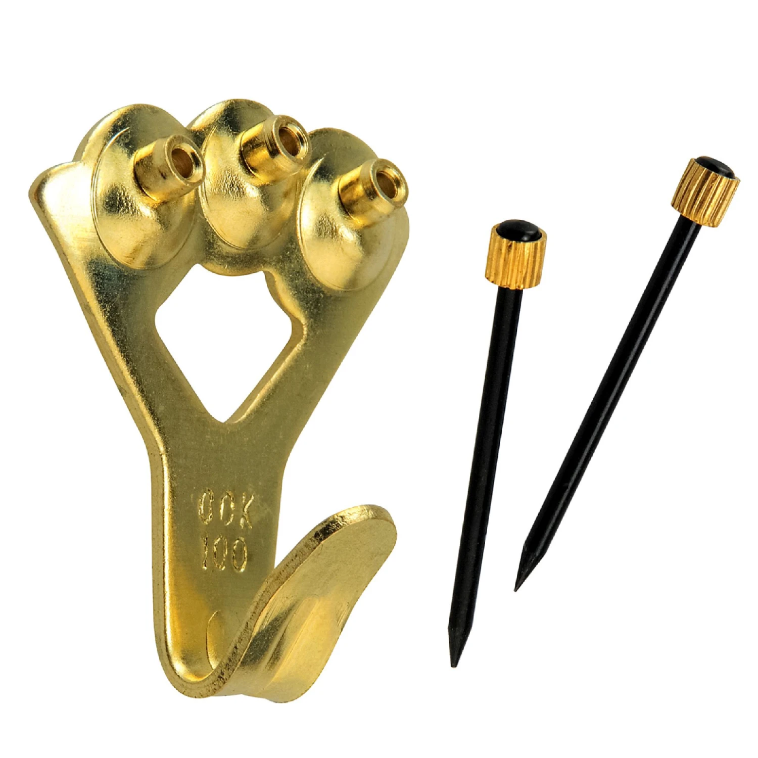 Hillman Assorted Classic Professional Picture Hangers & Nails Kit (10-75 Lbs), Brass, 48pc 4 Hillman Assorted Classic Professional Picture Hangers & Nails Kit (10-75 Lbs), Brass, 48pc - Image 2