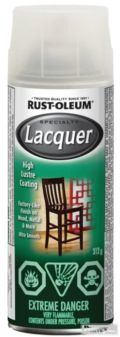 Rust-Oleum Spray Paint Lacquer Clear Gloss 312g