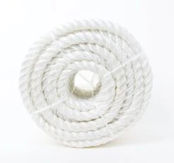 1/2" X 50' NYLON TWSTD-WHITE - COIL