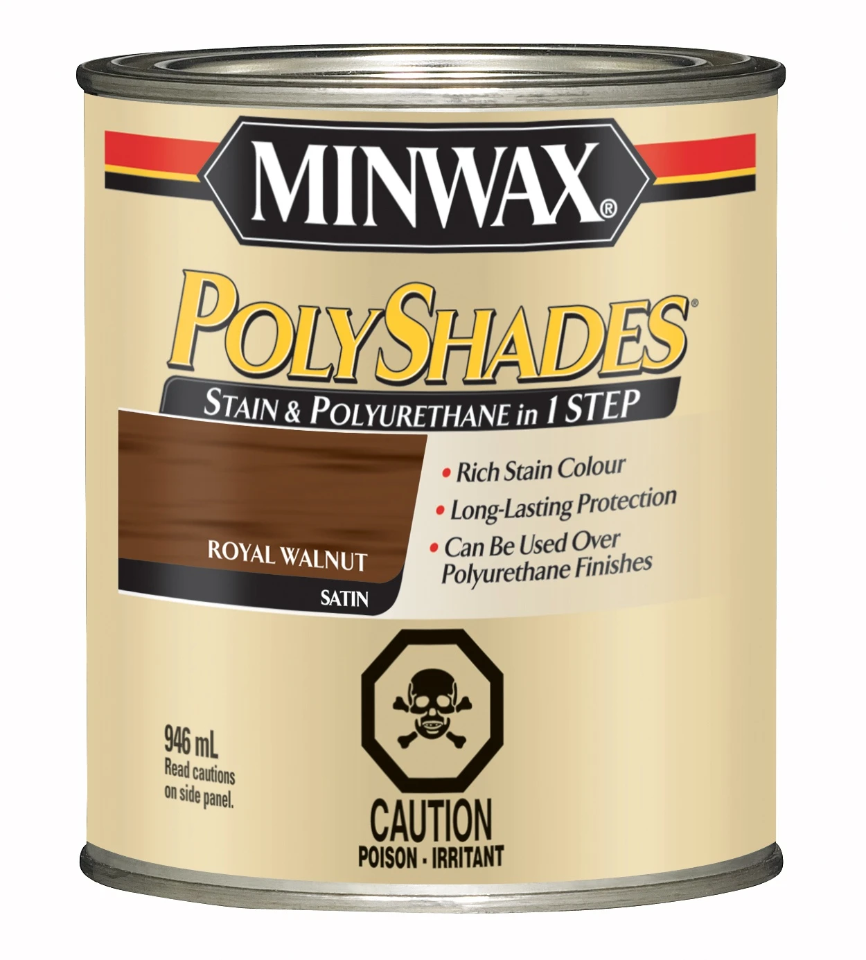 MINWAX® POLYSHADES® SATIN| ROYAL WALNUT| 946 ML 3 MINWAX® POLYSHADES® SATIN| ROYAL WALNUT| 946 ML