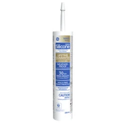 GE SILICONE II ADVANCED WINDOW & DOOR SEALANT WHITE 299ML