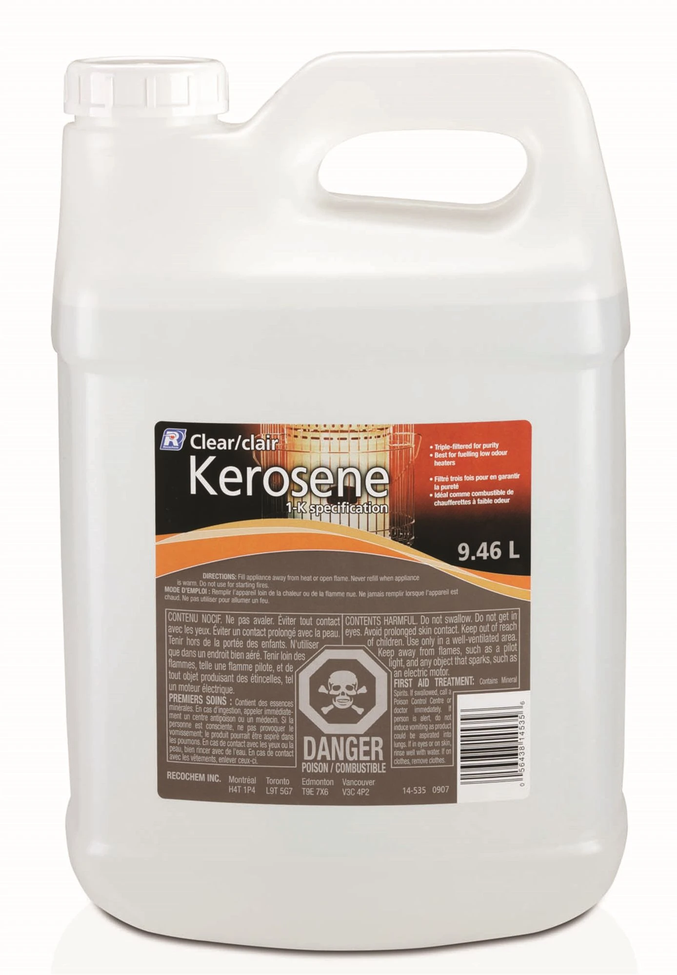 CLEAR KEROSENE 9.46L 3 CLEAR KEROSENE 9.46L