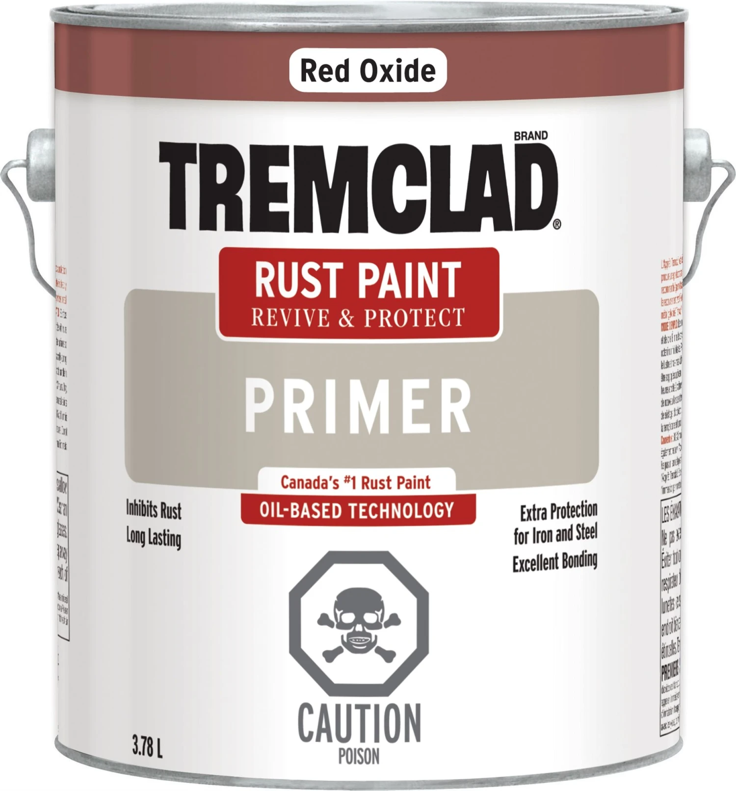 Rust-Oleum Tremclad Rust Primer Red Oxide 3.78L 3 Rust-Oleum Tremclad Rust Primer Red Oxide 3.78L