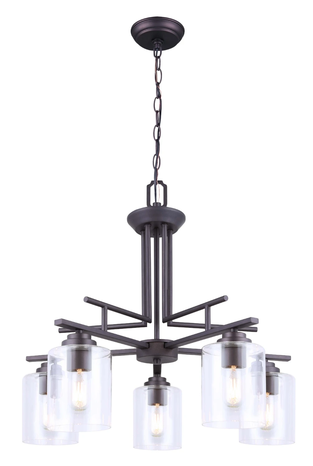Canarm Montebello 5-Bulb Light Pendant- Oil Rubbed Bronze 3 Canarm Montebello 5-Bulb Light Pendant- Oil Rubbed Bronze
