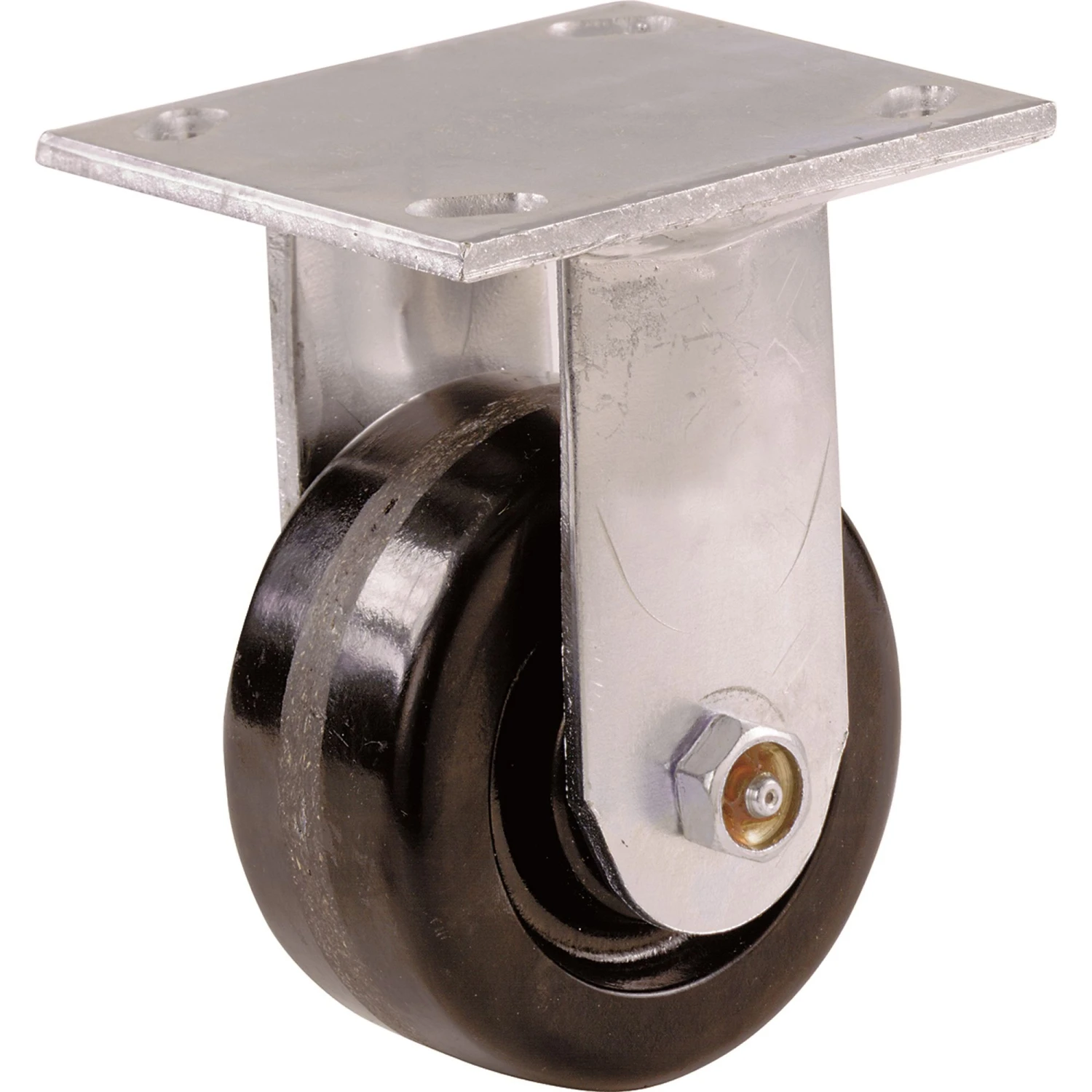 6-Inch Phenolic Rigid Plate Caster, 840-lb Load Capacity 5 6-Inch Phenolic Rigid Plate Caster, 840-lb Load Capacity - Image 3
