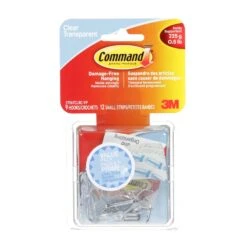 3M Command™ Wire Hooks 17067CLRC-VP, Clear, Small, 9 Hooks/12 Strips/Value Pack -Home Improvement Store cb5590e8 3cb8 4610 afbb f32dadc10de1