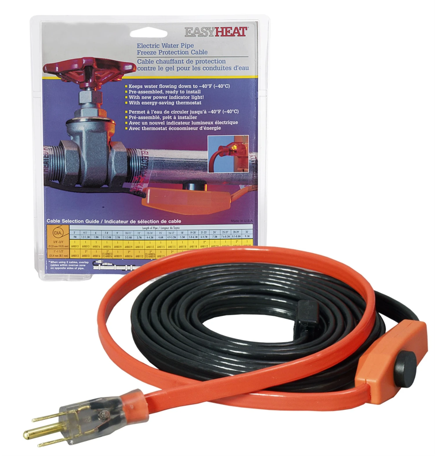 Emerson 12' EasyHeat™ AHB Automatic Electric Water Pipe Heating Cable 120 VOLT 3 Emerson 12' EasyHeat™ AHB Automatic Electric Water Pipe Heating Cable 120 VOLT