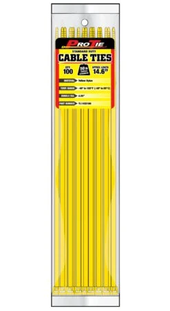 CABLE TIE 14.6"YELNYL 50LB100P