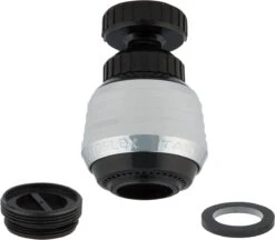 Swivel Aerator W /Ball Joint- Black/Chrome