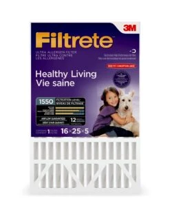 3M Filtrete™ Allergen Reduction Deep Pleated Filter, Microparticle Performance Rating 1550, 16 In X 25 In X 5 In