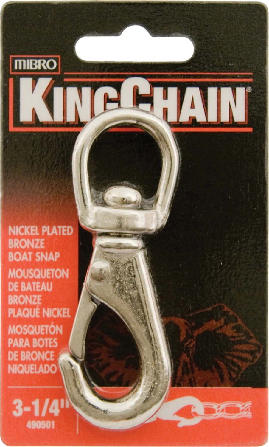 BOAT SNAP-SWVL-BRNZ/NKL 3-1/4" 3 BOAT SNAP-SWVL-BRNZ/NKL 3-1/4"