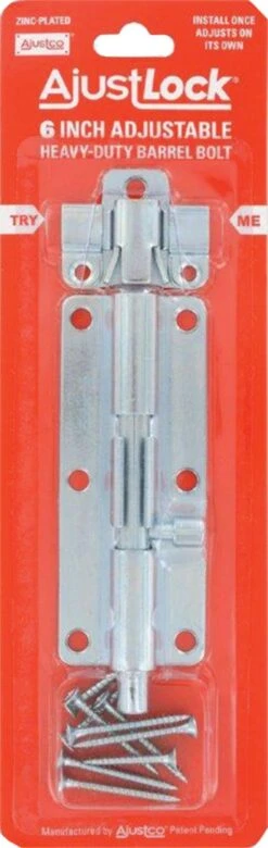 Hillman BARREL BOLT 6" ZINC HD