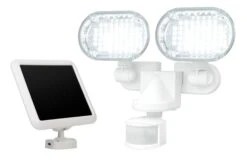 100 LED Solar Motion Light With Corner Mounting Feature
