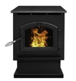 Pleasant Hearth Large Pellet Stove - 50,000 BTU - 34-in X 6.5-in