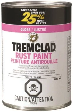 Rust-Oleum Tremclad Paint Gloss White- 1183ml