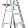 4' ALUMINUM STEP LADDER| TYPE 3| 200 LB LIMIT WITH PAIL TRAY -Home Improvement Store da2bbcf0 92d2 4e37 8156 4b6b194ef463