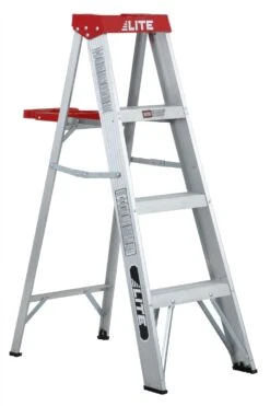 4' ALUMINUM STEP LADDER| TYPE 3| 200 LB LIMIT WITH PAIL TRAY