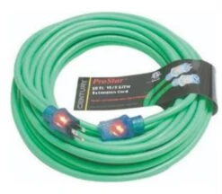 Pro Star® 16/3 SJTW Lighted 50' Extension Cord- Yellow