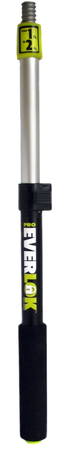 Pro Everlok Lightweight Aluminum Extension Pole 1'-2', With Large Foam Handle