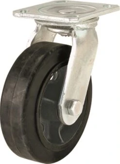 CASTER 6" X 2" SWIVEL MOLD-ON RUBBER