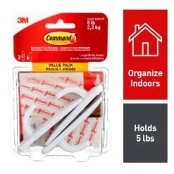 3M Wire Hooks Value Pack, Small, White, 9 Hooks 12 Small Strips -Home Improvement Store e116975b 92ba 418b b80c 31edffd90968