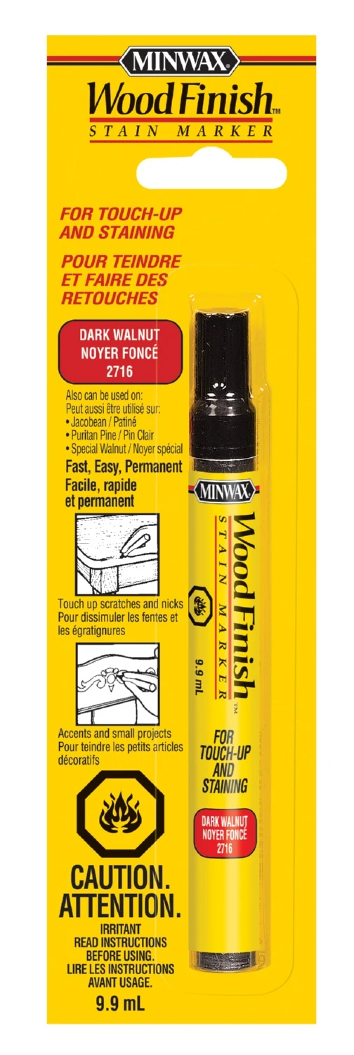 MINWAX® WOOD FINISH STAIN MARKER 9.9mL- DARK WALNUT 3 MINWAX® WOOD FINISH STAIN MARKER 9.9mL- DARK WALNUT