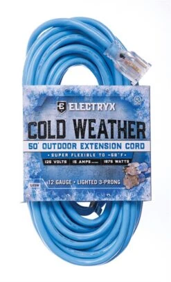 Electryx Cold Weather 50' Outdoor Extension Cord