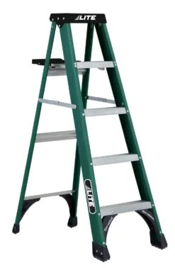 5' FIBERGLASS STEP LADDER| TYPE 2| 225 LBS| WITH PAINT TRAY