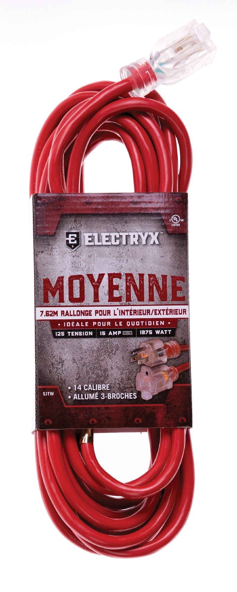 Electryx Medium Duty 25' Indoor/Outdoor Extension Cord 4 Electryx Medium Duty 25' Indoor/Outdoor Extension Cord - Image 2